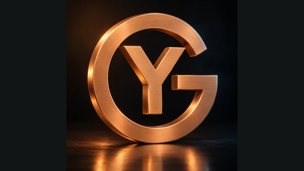 Le monogramme YG de Yann Gomiero, décliné en cuivre